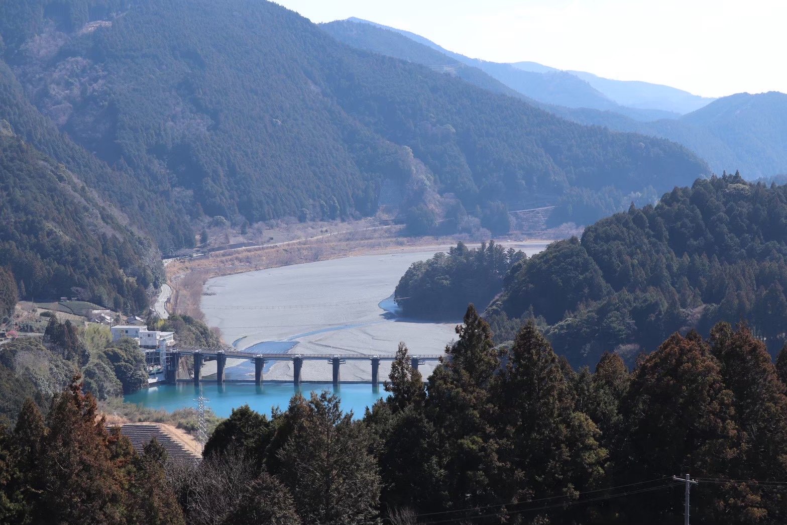 冬の大井川